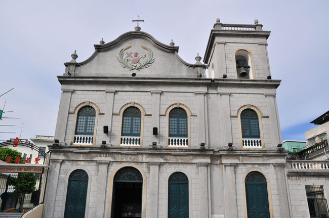 聖アントニオ教会、聖ローレンス教会と並ぶマカオ最古の３教会のひとつ「聖ラザロ教会」。