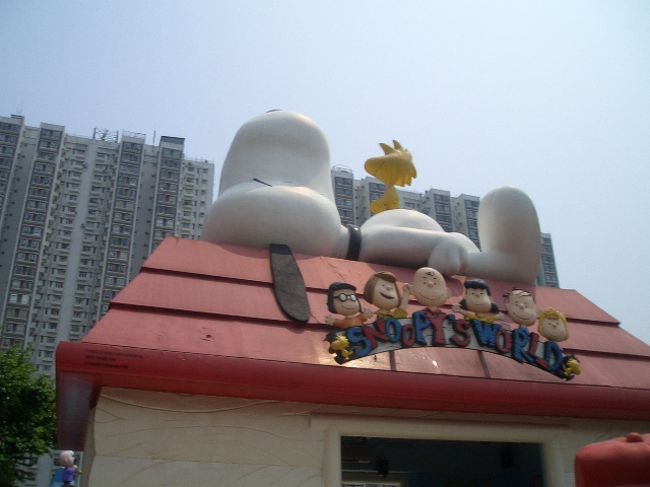 沙田の駅の逆側にスヌーピーが！