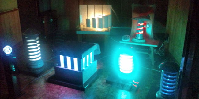 碧い光の物も多いです。