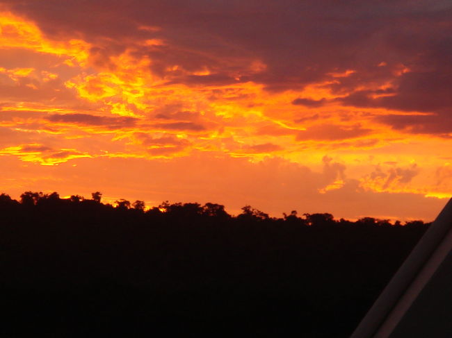 雨上がりの夕焼け<br /><br />　イグアスの夕焼けです。