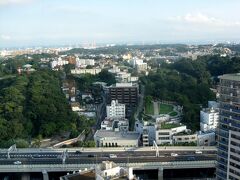 首都高の向こうは横浜外国人墓地とアメリカ山公園