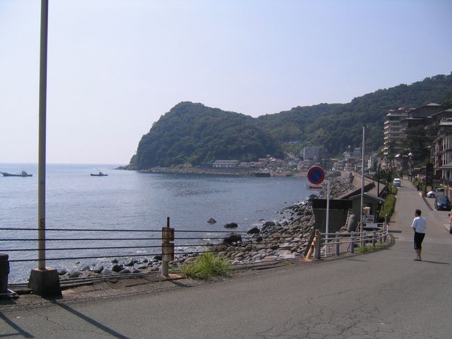 坂道を降りていくと、温泉街がある。<br />8軒の個性ある宿が海に向かって並んでいた。<br /><br />温泉街の入口にある町営「黒根岩風呂」って