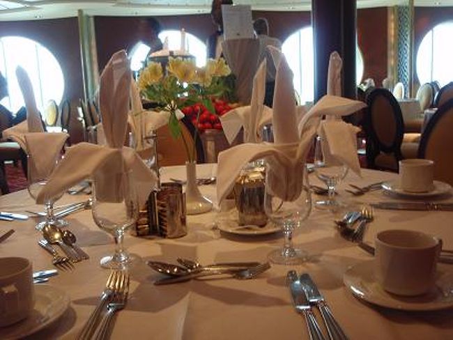 特別ビュッフェのテーブル