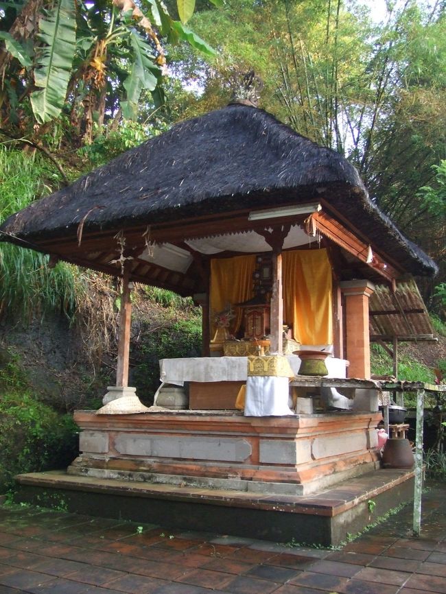 くだって行ったら、なにか発見！！<br />神様を祭ってあるようです。