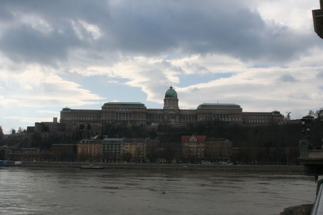 ブダ側の王宮全景。