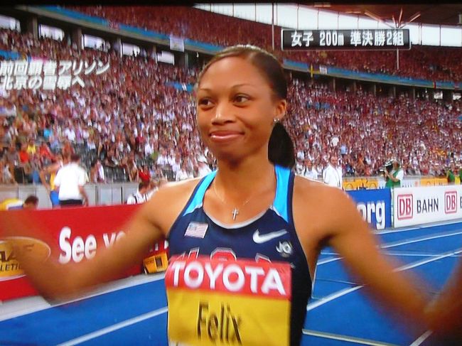 実家に帰って、世界陸上を観戦し、