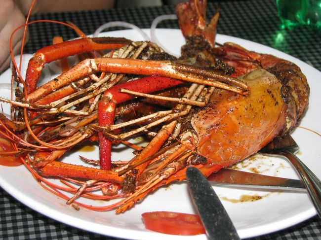 そしてえび。<br />でかい！<br />そして美味い！