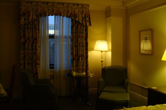 友達が気に入ってた（右側、オットマンつき）ソファセット、外が見えて私もずっと座ってました