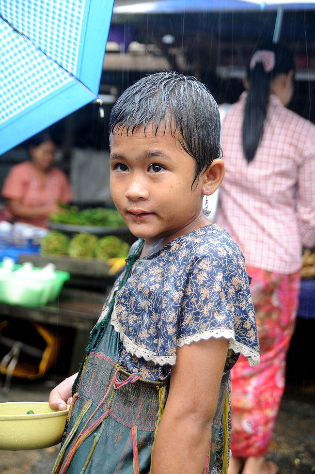 <br /><br />雨に慣れたミャンマーっこ♪<br /><br />濡れても平気!!!<br /><br /><br />そして、とってもかわいい衣装♪<br />お洒落さんなんだねぇ。