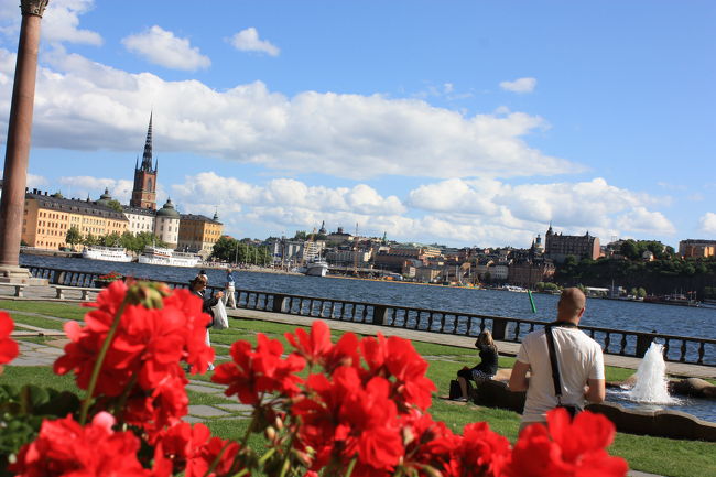 ノーベル章の授賞式が行われる有名な市庁舎から望む川。<br /><br />ゆったり流れる運河にいかにもヨーロッパ然とした時計塔、そして開けた青い空にもくもくした雲。<br /><br />市庁舎の内部は時間別に行われるツアーに参加しなくては観ることがでいない。英語ツアーに参加したももの、聞き取りにくい。<br /><br />まばゆい黄金の間の説明を終わった後で父親がボソっと・・・<br />「お父さんオナラブルな部屋でおならした…<br /><br />たまにおもしろいことをいう。<br />※オナラブル：荘厳な<br />