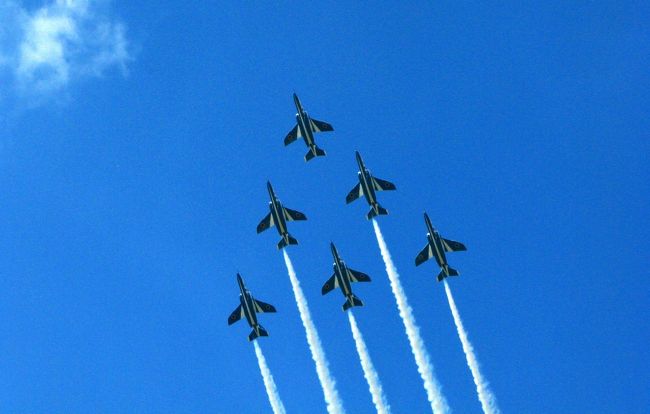 ブルーインパルス in 百里基地 1/3 ☆ 至難の曲技飛行に大感動