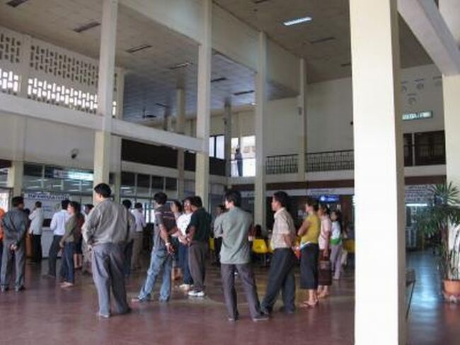 ビエンチャン ワッタイ空港（国内線ロビー）<br />