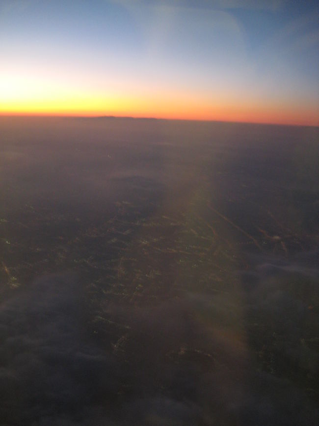 きれいな夕焼けも見られました。