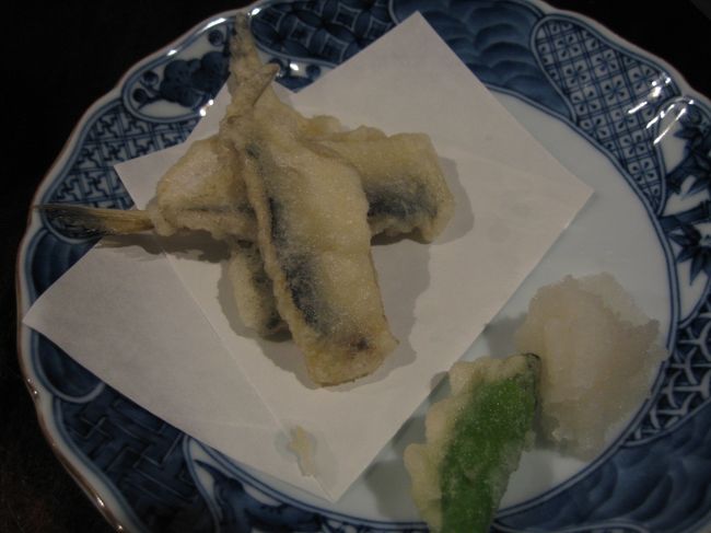 ままかりの天ぷら。