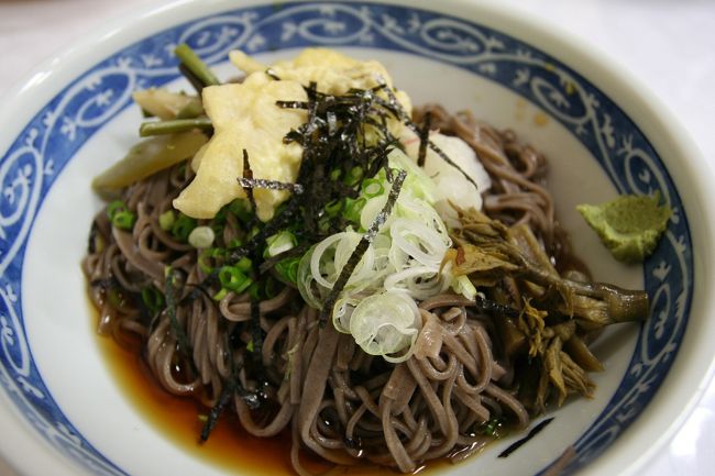 昼ごはんには山菜そばを食べましたが、味の方はいまいちという感じです。（これは帝国ホテルで食べたのではありません。念のため。）