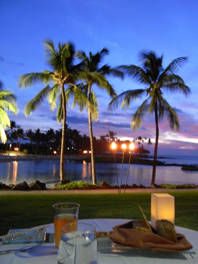 ディナーは、ブラウンズ・ビーチ・ハウスにて。<br />サンセットを見ながらのディナーは最高の贅沢でした。