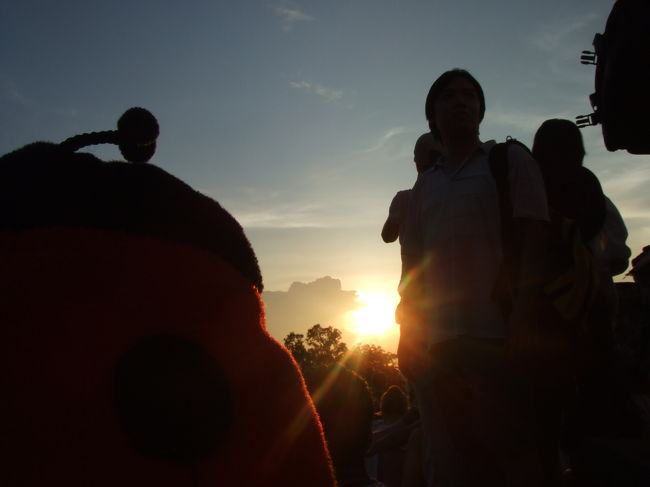 大体17時半くらいから夕焼けがキレイになってきました。<br />テンちゃんもタソガレてます（笑）