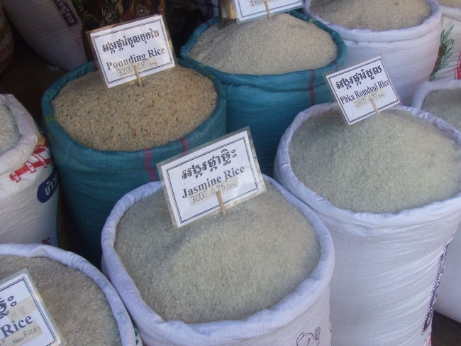 いろんな種類のお米。