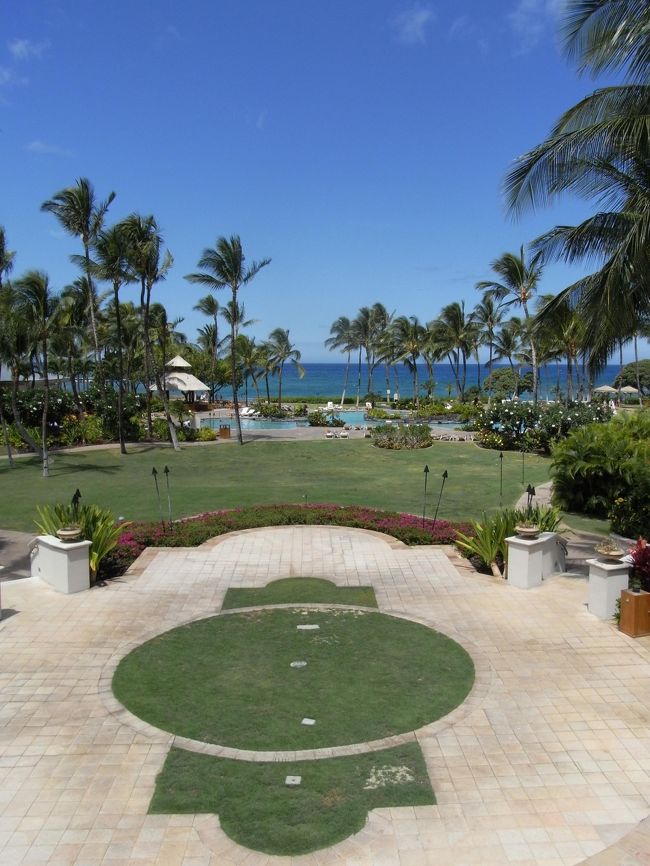 ホテルのお庭です。