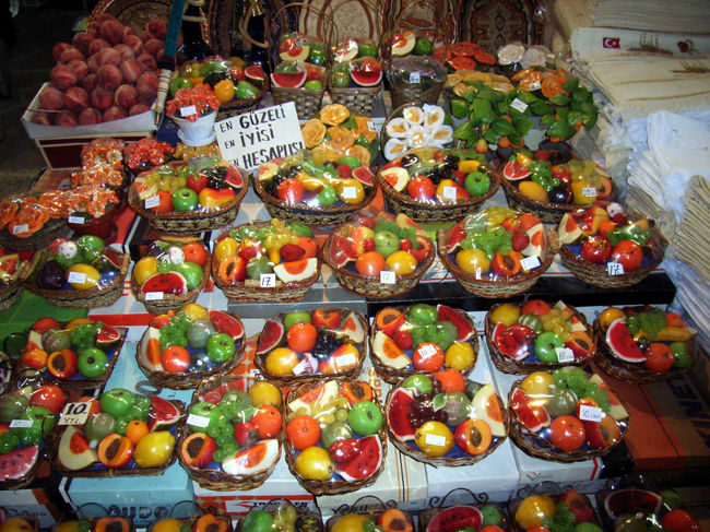 石けんで出来た果物がエディルネの名物だそうです。