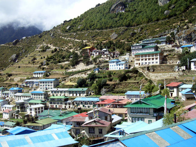 ナムチェ・バザールに到着。