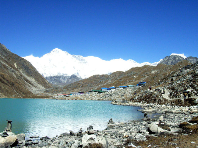 ゴーキョ(4,750m)が間近です。