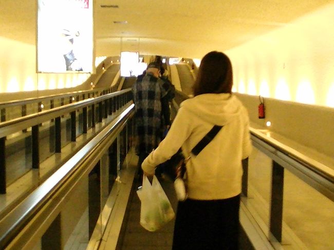 シャルルドゴールの空港に着きました。この空港のエスカレーターが日本にはないのでオシャレ。<br /><br />荷物もちゃんと届いてて良かった。