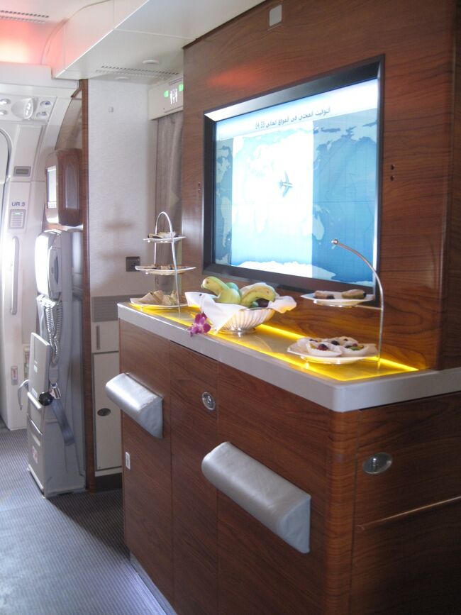 ラウンジ対面のカウンター<br /><br />外部カメラが映し出されます♪