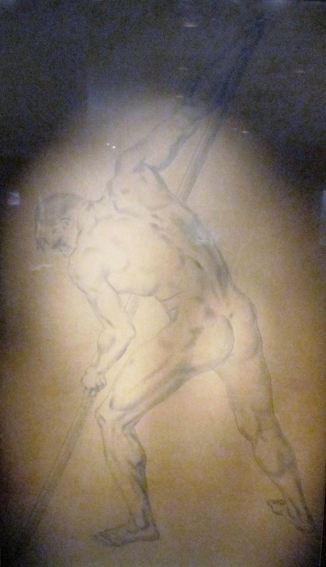 日本の西洋画展示の紹介です。世界的な著名なレオナルド・フジタ、藤田嗣治(1886−1968)のデッサン、題名は『尖端』です。
