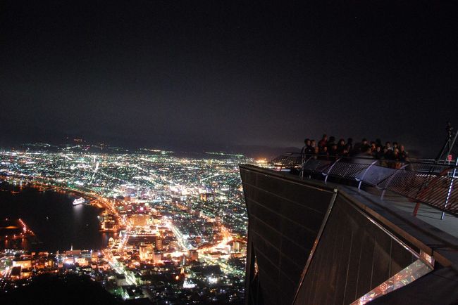 団体撮影と夜景