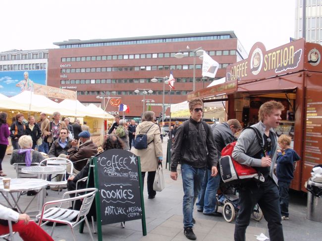 屋台がいっぱい。