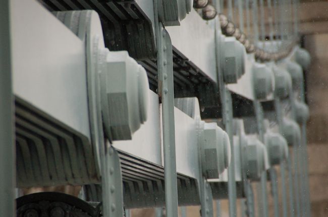 くさり橋のジョイント部