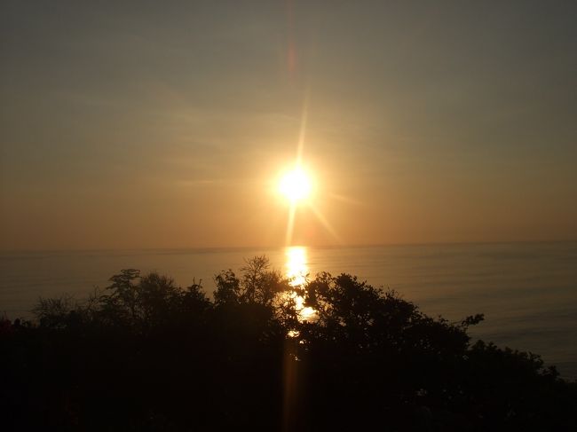 夕日。<br />きれいでした↑