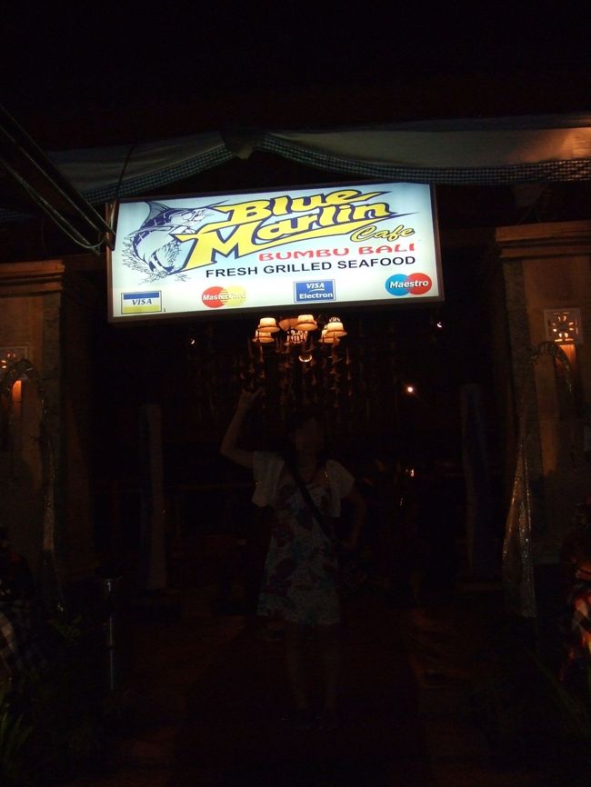 夕食はジンバランでシーフードディナー♪