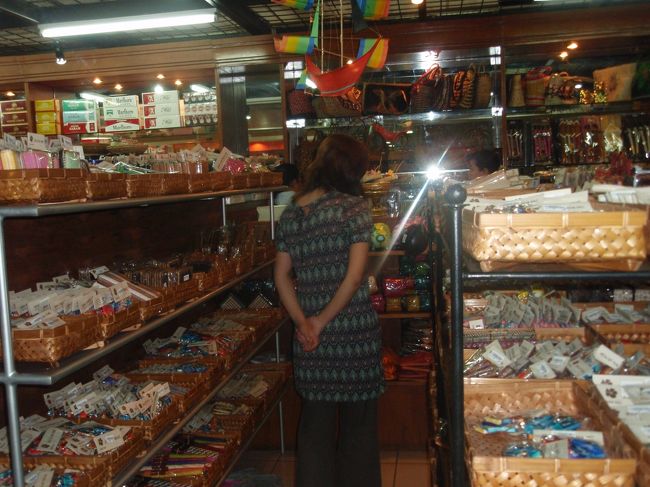 お土産を見て時間をつぶしました。