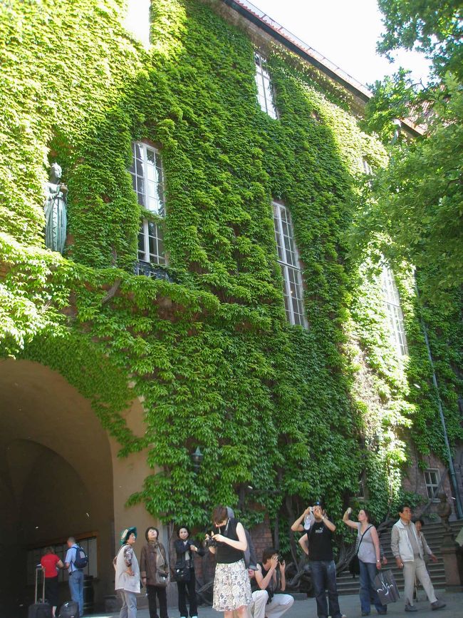 市庁舎ツアーが終わりました。<br /><br />市庁舎の建物はツタがで覆われています。<br />ここは甲子園か！