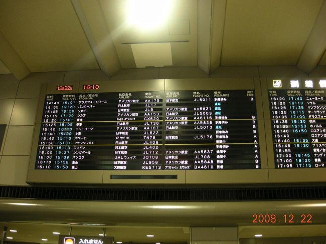 １５：３１成田到着。ラウンジでシャワーを浴び、蕎麦屋でビールと天ざるを食らい、１９：５５発の便で福岡２１：５５着。２３時ごろ帰宅。