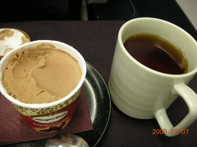 食後のアイスクリームとコーヒーが結構おいしかったりする。