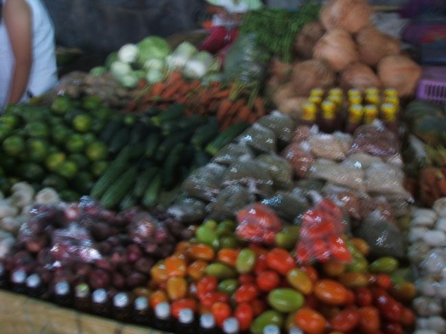 バナウエの町の市場。