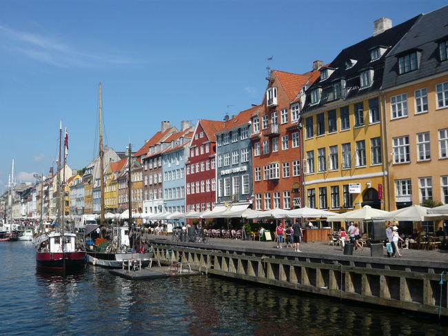 ニューハウンに街並み。ここで昼食を