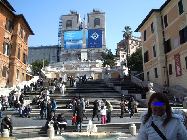 スペイン階段。<br />気分はオードリー・ヘップバーン。