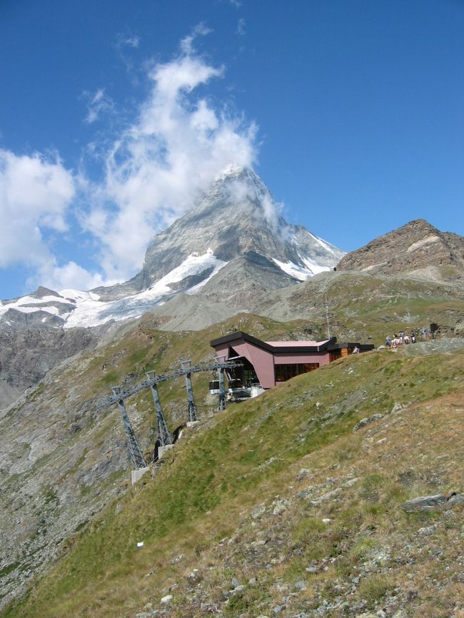 振り返るとマッターホルンが！