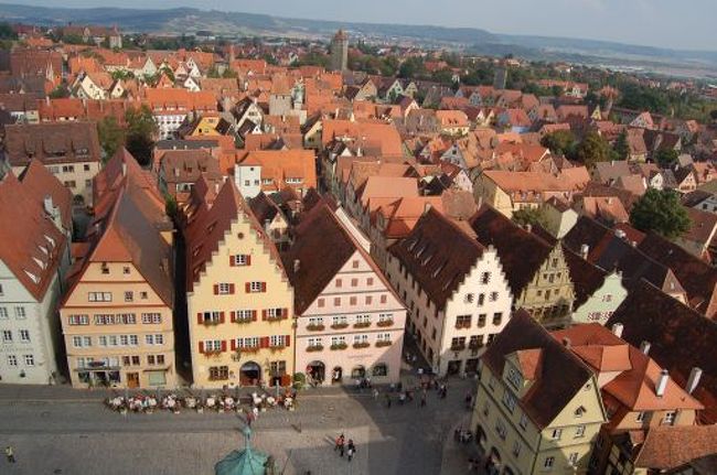 ローテンブルグを一望できます。