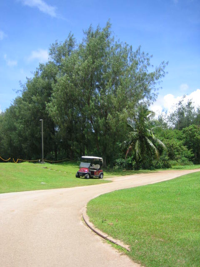 とつぜん、当日に電話予約し<br />急遽、ゴルフコースへ！