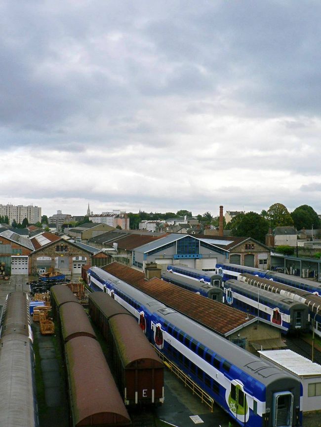 レンヌ駅構内の光景。