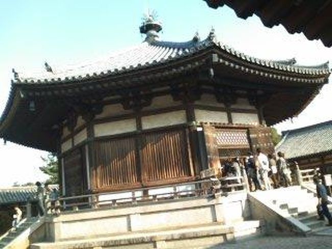 今回のメイン、法隆寺へ。<br />金堂