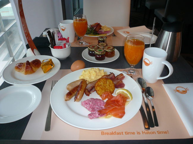 朝食はいつものHILTON Breakfast　です。