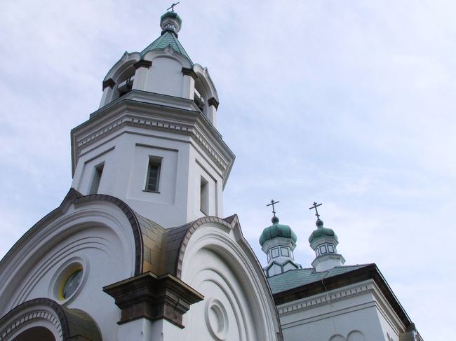 ハリストス正教会<br /><br />いつの間にか青空が！