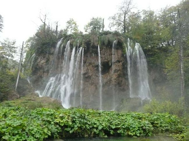 ←プリトヴィッツェ湖群国立公園（上湖群）<br /><br />「VELIKI　PRSTAVAC」滝<br /><br />私のデジカメがダウンしたので、娘のデジカメの出番です。
