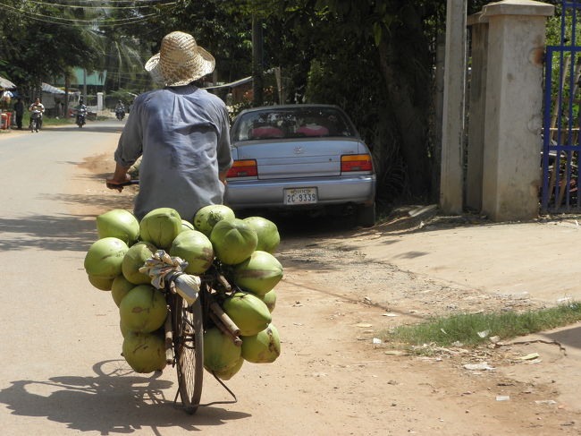 この写真、好きなんです。<br /><br />ココナッツを運ぶおじさん。